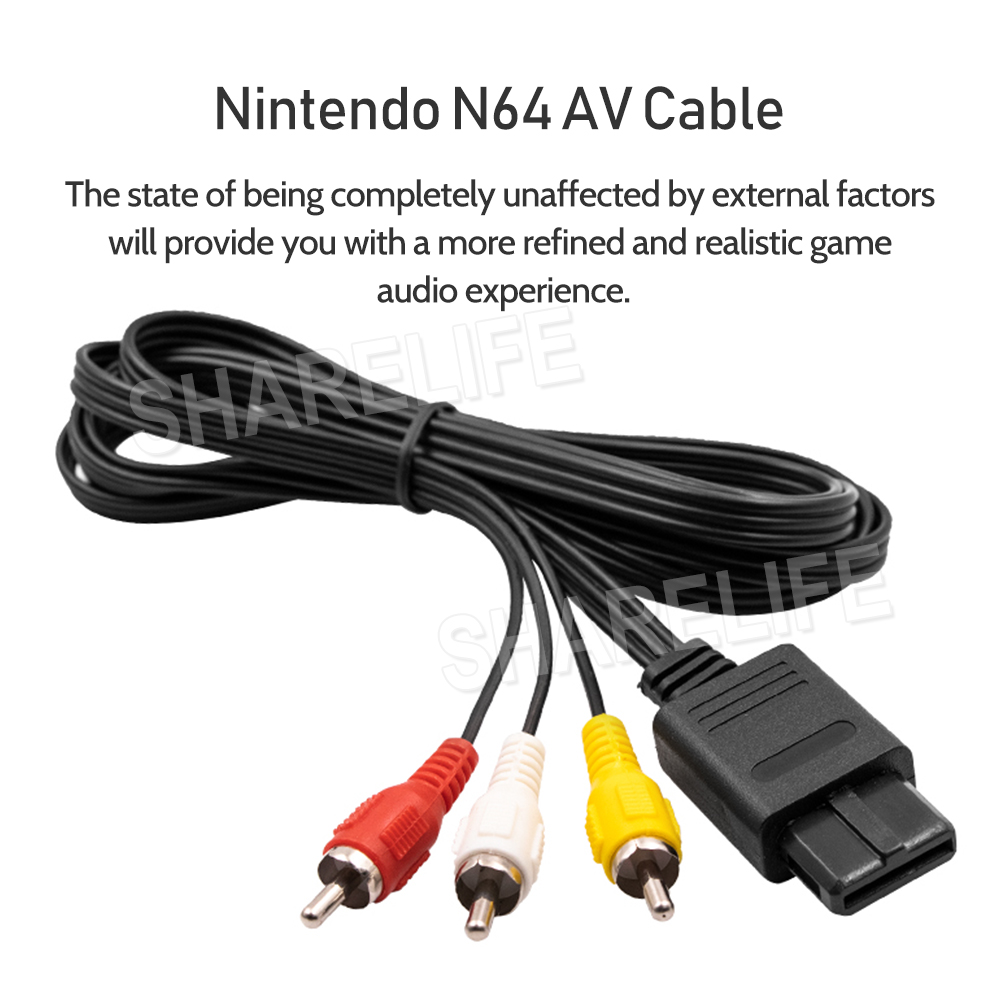 RCA AV Audio Video Composite Cable Cord for SUPER SNES GAMECUBE GC NINTENDO N64 eBay